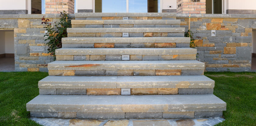 Masonry steps by Agolli Construction LLC